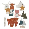 1-24 pakkekalender m. poser, Woodland