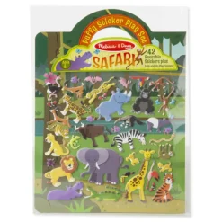 Aktivitetsbog med klistermærker - Safari