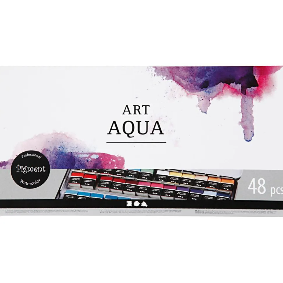 Akvarelfarver Art Aqua, 48 farver