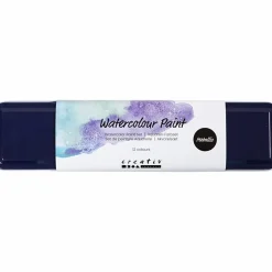 Akvarelsæt - Metallic, 12 farver