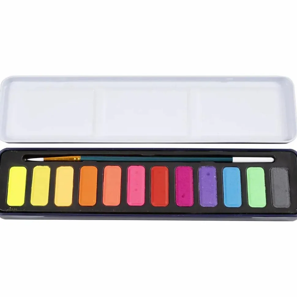 Akvarelsæt - Pastel, 12 farver