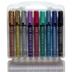 Allround tusser - Metallic, 9 stk