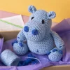 Amigurumi hæklekit - Flodhesten Frode
