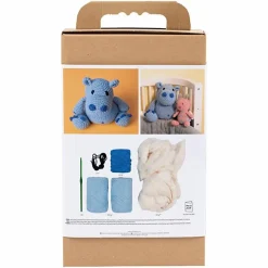 Amigurumi hæklekit - Flodhesten Frode