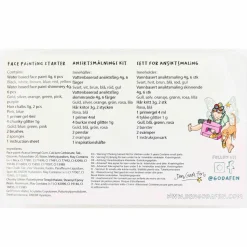 Ansigtsfarve - Kuffert m. 23 dele