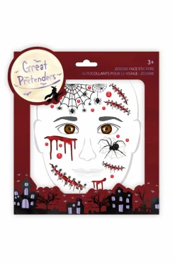 Ansigtsklistermærker - Zombie