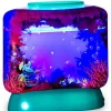 Aqua Dragons i akvarium m. LED lys