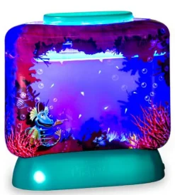 Aqua Dragons i akvarium m. LED lys