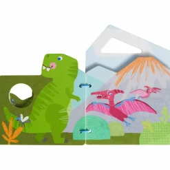 Babybog af træ - Dinosaurer