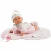 Babydukke - Lyserødt tøj, 38 cm