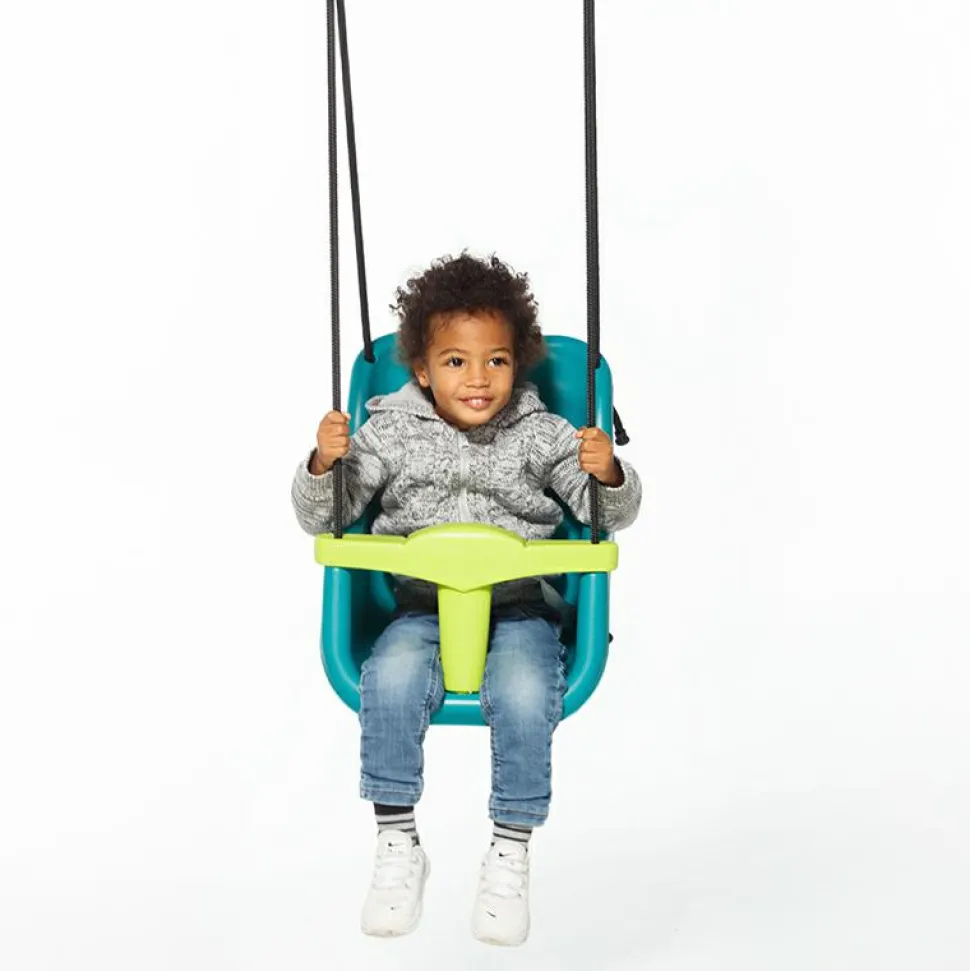 Babygynge - Turkis/lime (sort reb)