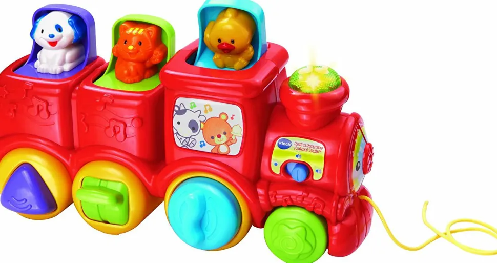 Babytog med pop-up venner