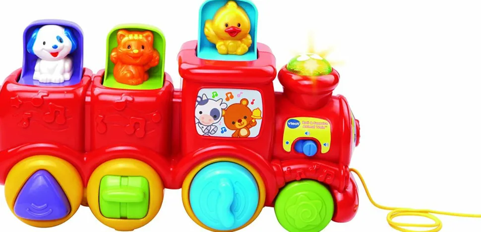 Babytog med pop-up venner