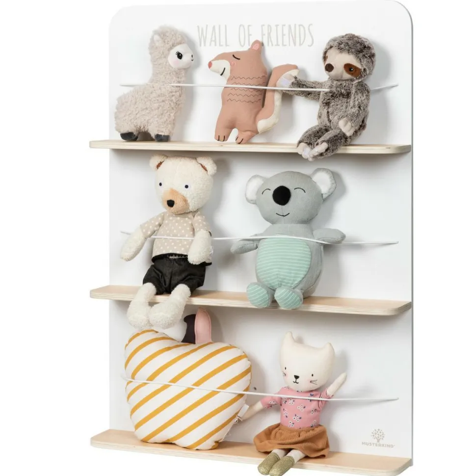 Bamse-hotel - Wall of Friends (hvid/natur)