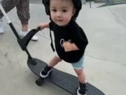 Begynder-skateboard - Sort