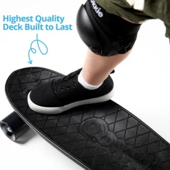 Begynder-skateboard - Sort