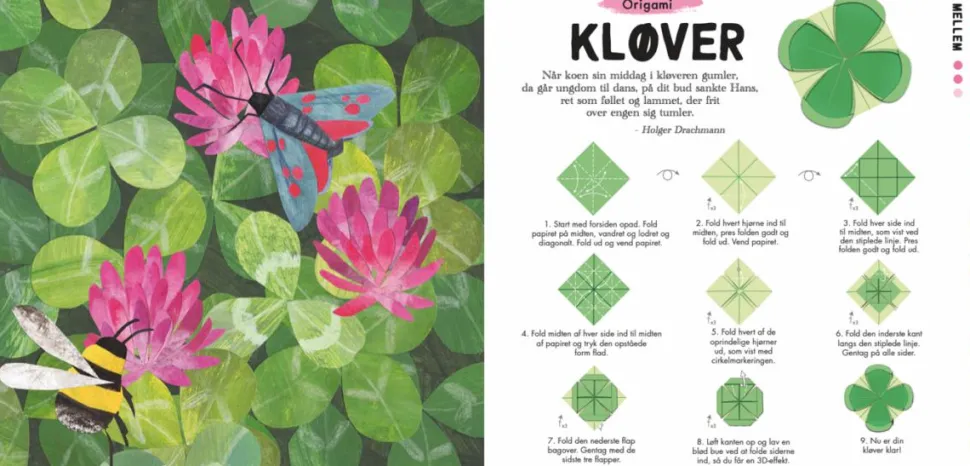 Blomster origami