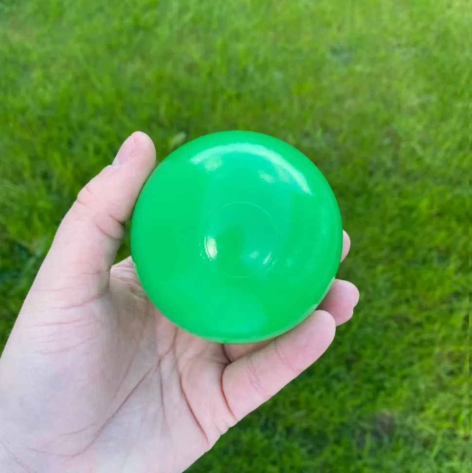 Boldbassin bolde Ø7 cm - Klar grøn, 100 stk