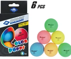 Bordtennisbolde Poly 40+, 6 stk. - Ø 4 cm.