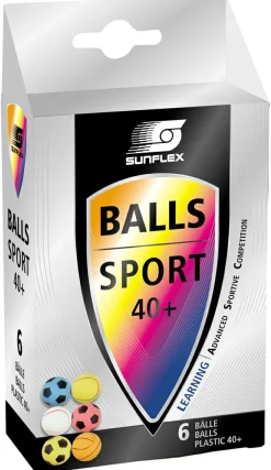 Bordtennisbolde Sport, 6 stk. - Ø 4 cm.