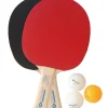Bordtennissæt m. 2 bat + 3 bolde