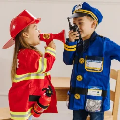 Brandmandssæt inkl. hjelm, str. 3-6 år
