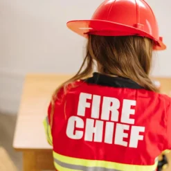 Brandmandssæt inkl. hjelm, str. 3-6 år