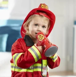 Brandmandssæt inkl. hjelm, str. 3-6 år