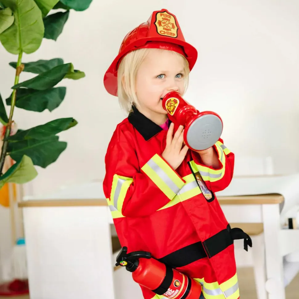 Brandmandssæt inkl. hjelm, str. 3-6 år