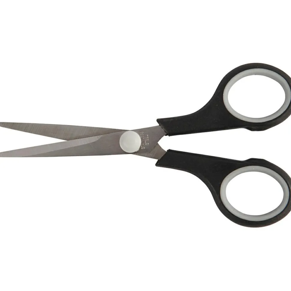 Børnesaks m. soft grip - Højre + venstre, L:13 cm