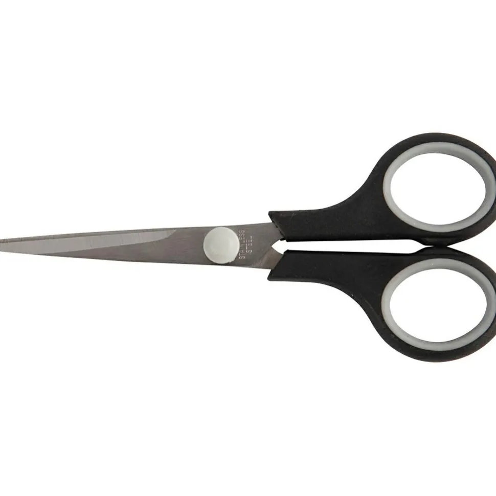 Børnesaks m. soft grip - Højre + venstre, L:13 cm
