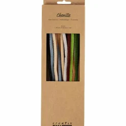 Chenille Ø6 mm. - Natur, 25 stk