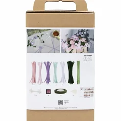 Chenilleblomster - Pastel-buket