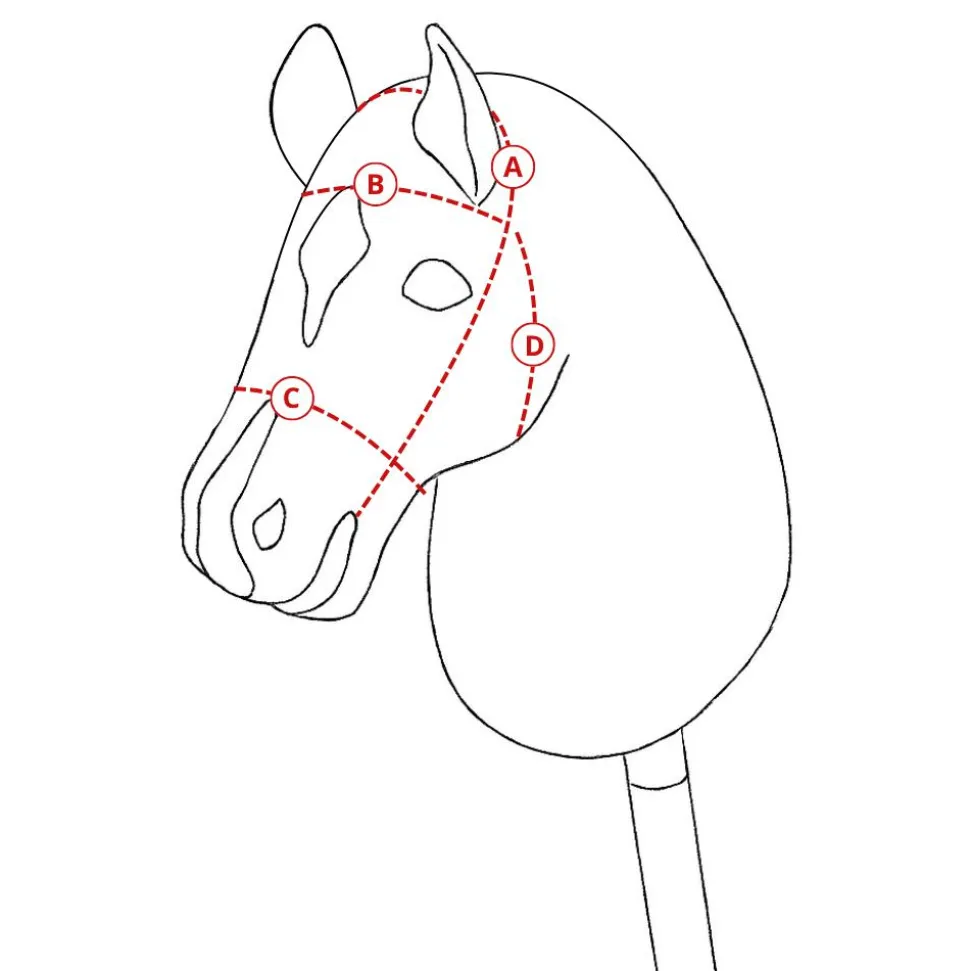 Cheval Roi tilbehør - Trense, brun/grønne rhinsten