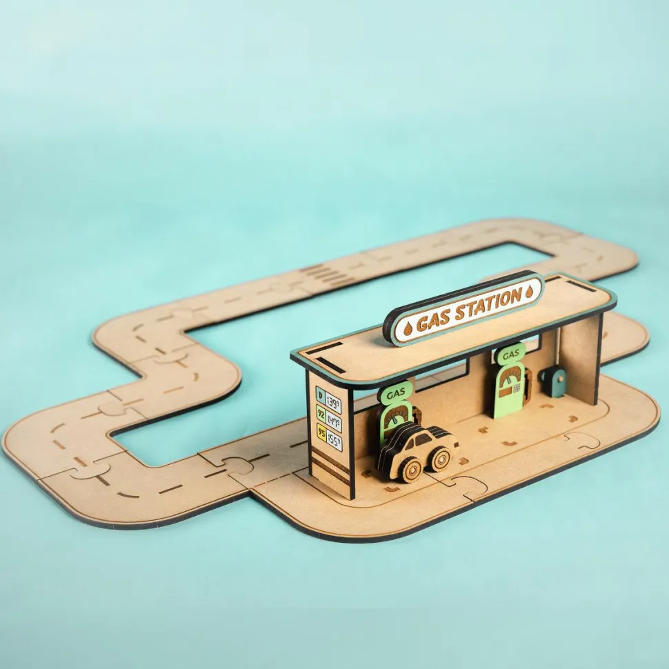 Crateit Town - Byens tankstation, 28 dele