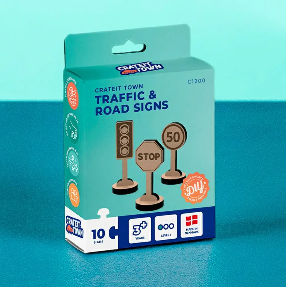 Crateit Town - Trafik og vejskilte, 10 dele