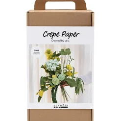 Crepepapir - Lav en grøn forårsbuket