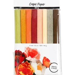 Crepepapir m. stræk - Douce, 8 ark