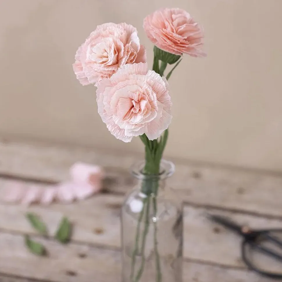 Crepepapir m. stræk - Lilla/pink, 8 ark