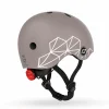 Cykelhjelm til baby, 45-51 cm - Brown lines