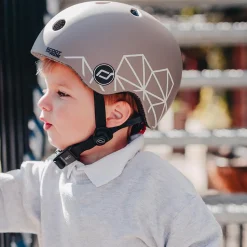 Cykelhjelm til baby, 45-51 cm - Brown lines