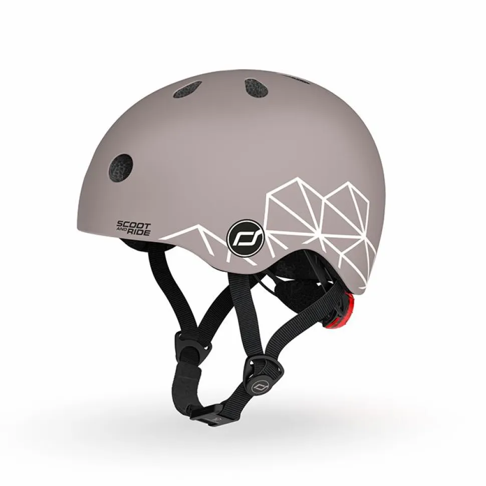 Cykelhjelm til baby, 45-51 cm - Brown lines