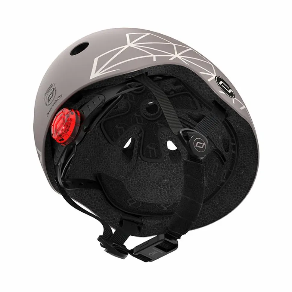Cykelhjelm til baby, 45-51 cm - Brown lines