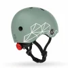 Cykelhjelm til baby, 45-51 cm - Green lines