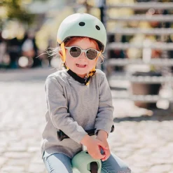 Cykelhjelm til baby, 45-51 cm - Green lines