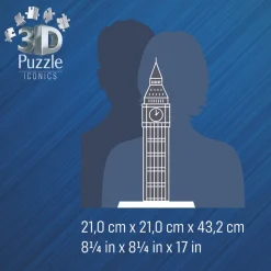 3D puslespil LED m. 216 brk. - Big Ben