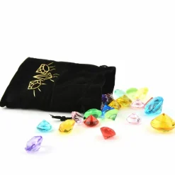 Diamanter i velourpose, 47 stk