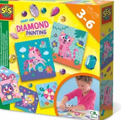 Diamantmosaik til små fingre