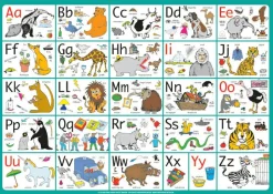 Dækkeserviet - ABC (engelsk)