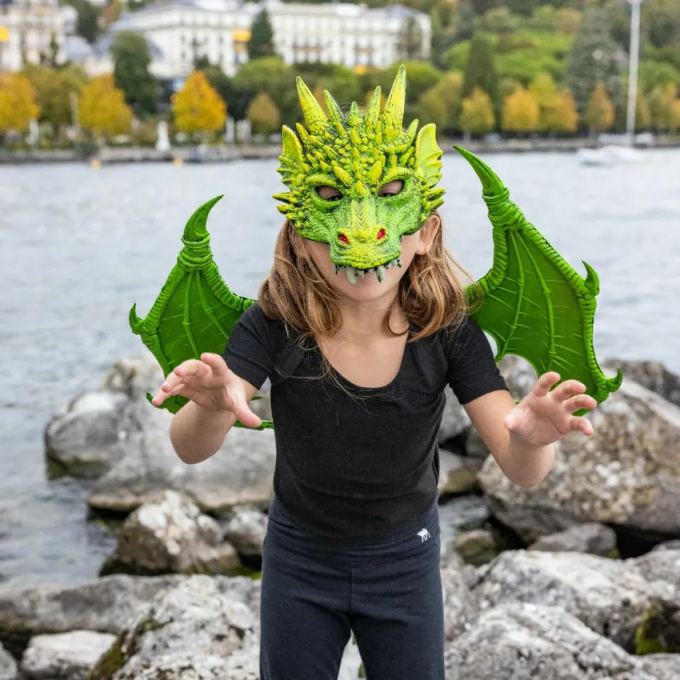 Dragemaske - Grøn